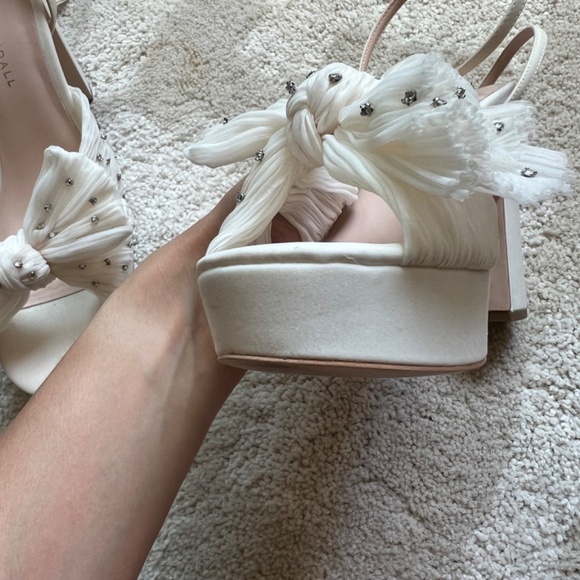 Loeffler Randall White Platform Sandals - Picture 13 of 15